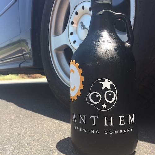 A growler and a nice ride to go with it
