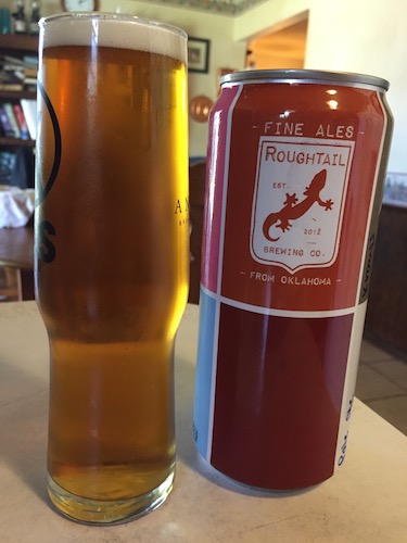 A nice Roughtail Brewing crowler